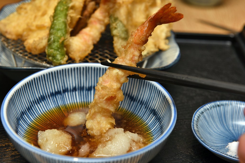 [台北信義] 天丼專門店金子半之助，每日限定獨家海膽天婦羅御膳，外酥內綿密馬糞海膽一吃難忘！ @尼豪的美食旅行手札