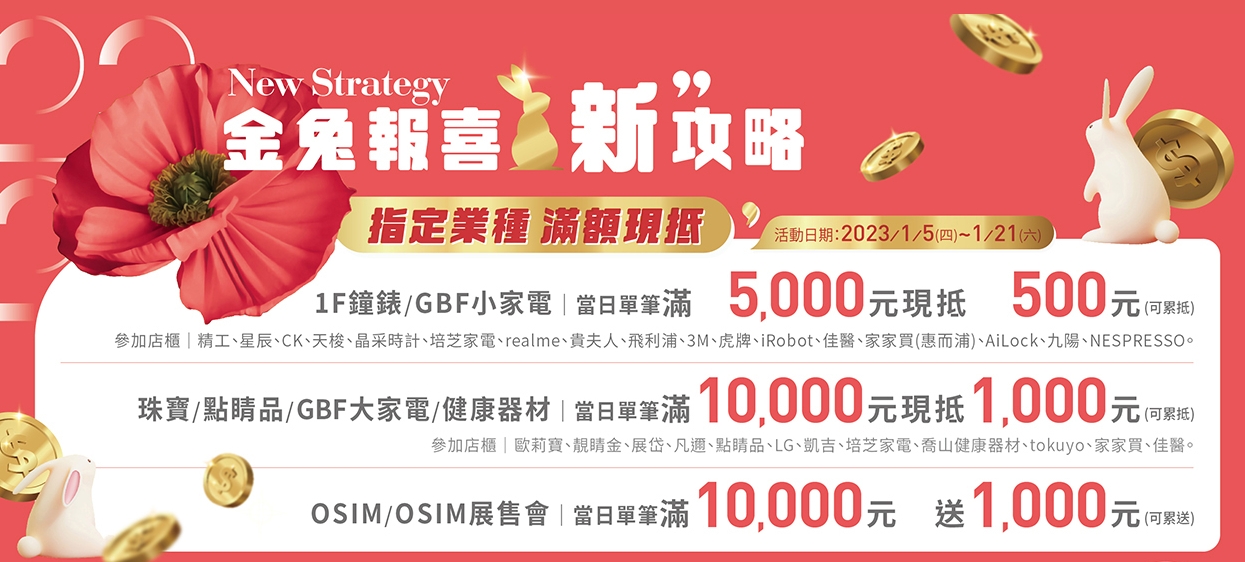 [桃園中壢] 玉兔迎春添新象，新春福氣攏厚力，桃園中壢美食集中地，快來大江購物中心沾沾春節喜氣！ @尼豪的美食旅行手札